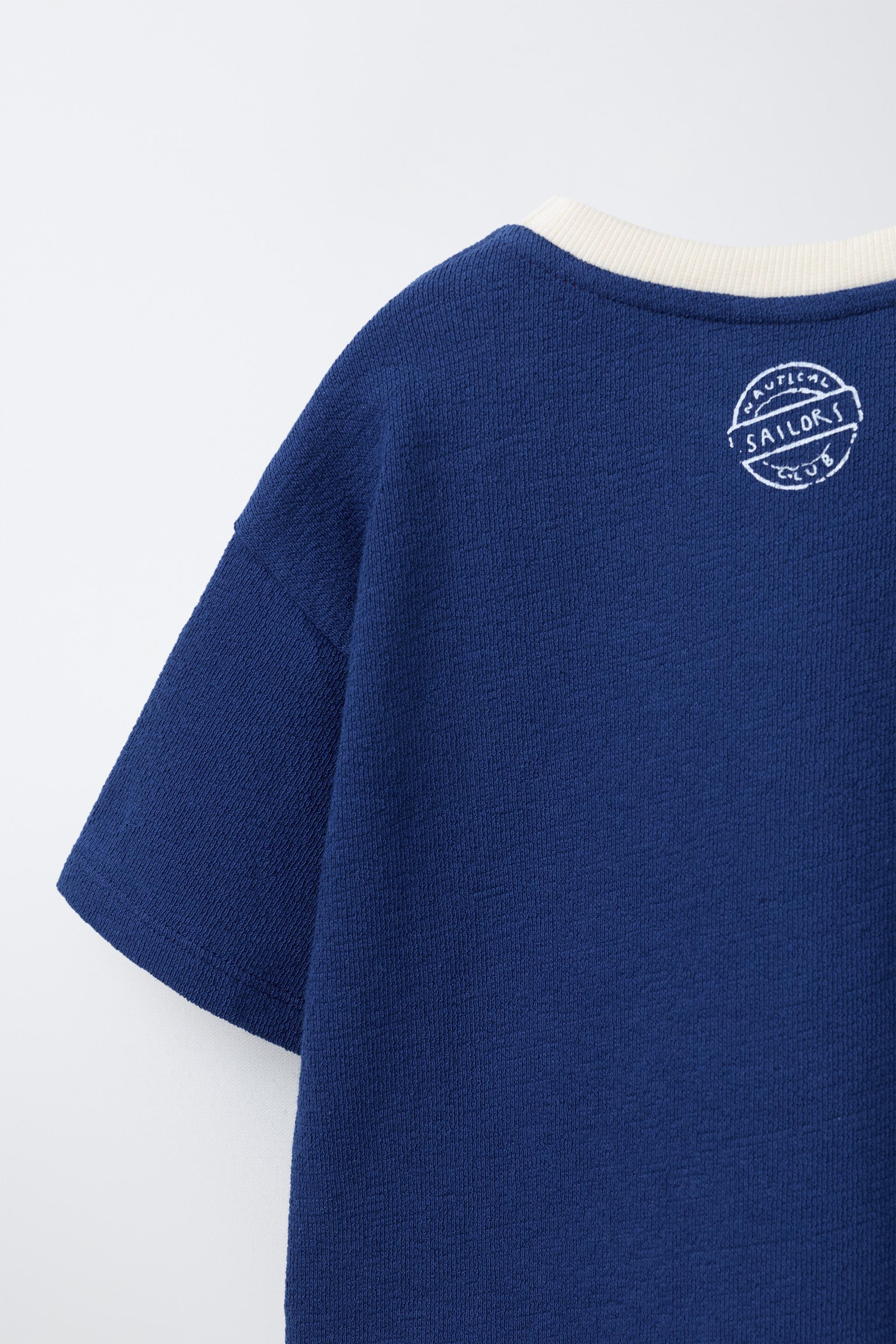 EMBROIDERED TEXT T-SHIRT